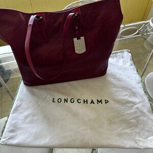 Brahmin Lockhart Tote (Burgundy Embossed Leather)